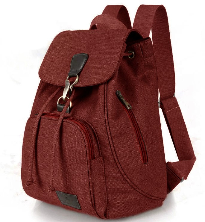Жіночий рюкзак міський Макрос 0823 вологостійкий зносостійкий 15л колір червоний