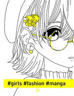 Книга розмальовок #girls#fashion#manga