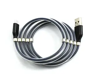 Micro-USB кабель E-Cable Magnetic Absorption 1м чорний