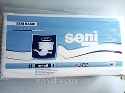 Підгузки для дорослих Seni Basic S (Small) 30 шт. / Сені №1 (55-80см)