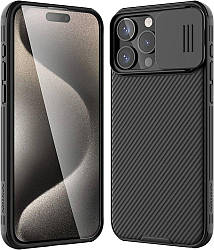 Чохол бампер Nillkin CamShield Pro Case для Apple iPhone 15 Pro 6.1' 2023 Black