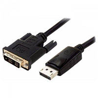 Кабель мультимедийный Display Port to DVI 24+1pin 1.8m (DVI-D) Atcom (9504) BS-03