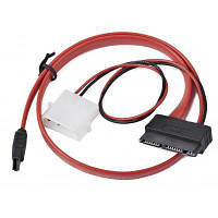 Кабель для передачи данных Molex+SATA to MicroSATA 0.25m Cablexpert (CC-MSATA-001) BS-03