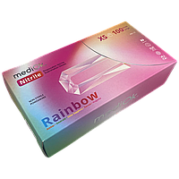 Перчатки MediOk RAINBOW Нитриловые пять цветов XS 100 шт (10)