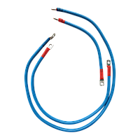 Комплект кабелів перетином 25мм2 для з'єднання інвертора та АКБ 100см, 60см і 30см під запобіжник по DC