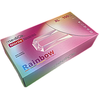 Перчатки MediOk RAINBOW Нитриловые пять цветов XL 100 шт (10)