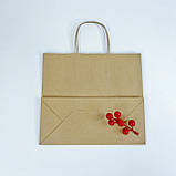 Крафт-пакет, 240*110*240 мм, з ручками, фото 3