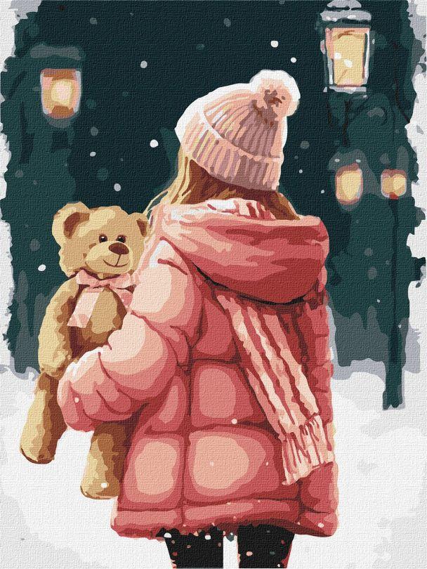Картина Розмальовка Ідейка На зимовій прогулянці ©art_selena_ua (KHO8321) 30 х 40 см