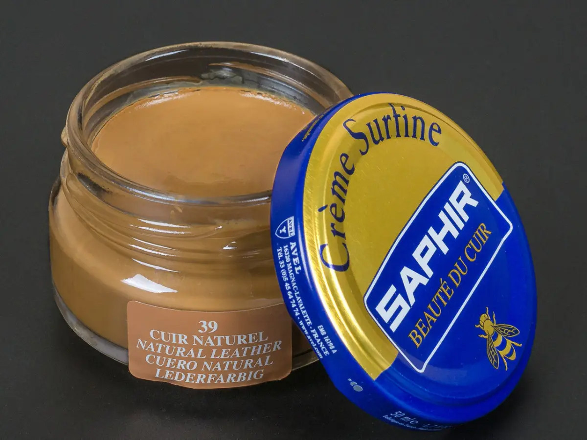 Зволожуючий крем для Взуття Saphir Creme Surfine натуральна-шкіра