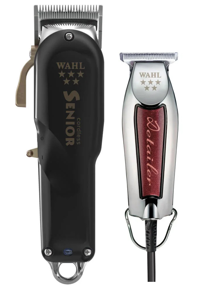 Набір машинок "WAHL Barber" (Wahl Senior Cordless + Wahl Detailer Wide)