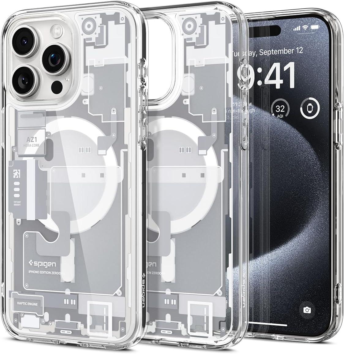 Чохол Spigen для iPhone 15 Pro - Ultra Hybrid Zero One White MagFit (ACS07036), фото 1