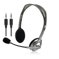 Наушники Logitech H110 Stereo Headset with 2*3pin jacks (981-000271) BS-03