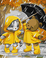 Раскраска для взрослых Идейка Прогулка под дождем ©tanya_bonya (KHO8322) 40 х 50 см (Без коробки)