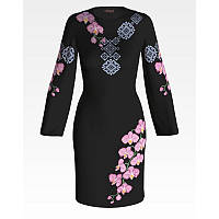 Набор для вышивки бисером Барвиста Вышиванка заготовки женского платья вышиванки Нежные орхидеи ПЛ087лЧннннk