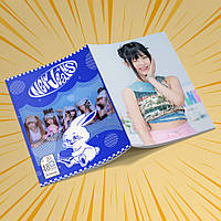 Зошит А5 48 арк. на скобі у клітинку 60 гр.м² NewJeans 002