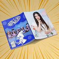 Зошит А5 48 арк. на скобі у клітинку 60 гр.м² NewJeans 004