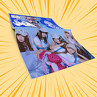 Зошит А5 48 арк. на скобі у клітинку 60 гр.м² NewJeans 023