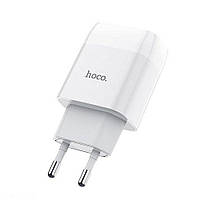 Мережевий зарядний пристрій "Hoco C72A" з виходом USB 5V/2.1А для мобільного телефону, планшета, вилка EU