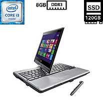 Ноутбук Fujitsu LifeBook T734/12.5"IPS Touch(1366x768)/Intel Core i3-4000M 2.40GHz/8GB DDR3/SSD 120GB/Intel HD Graphics/Camera
