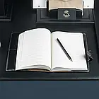 Шкіряний блокнот-органайзер Оптімус ручної роботи А5 Чорний  не датований, змінний блок, фото 5