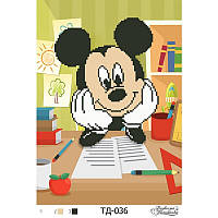 Схема картины Микки Маус (Серия: Микки Маус и его друзья) для вышивки бисером на ткани ТД036пн2130