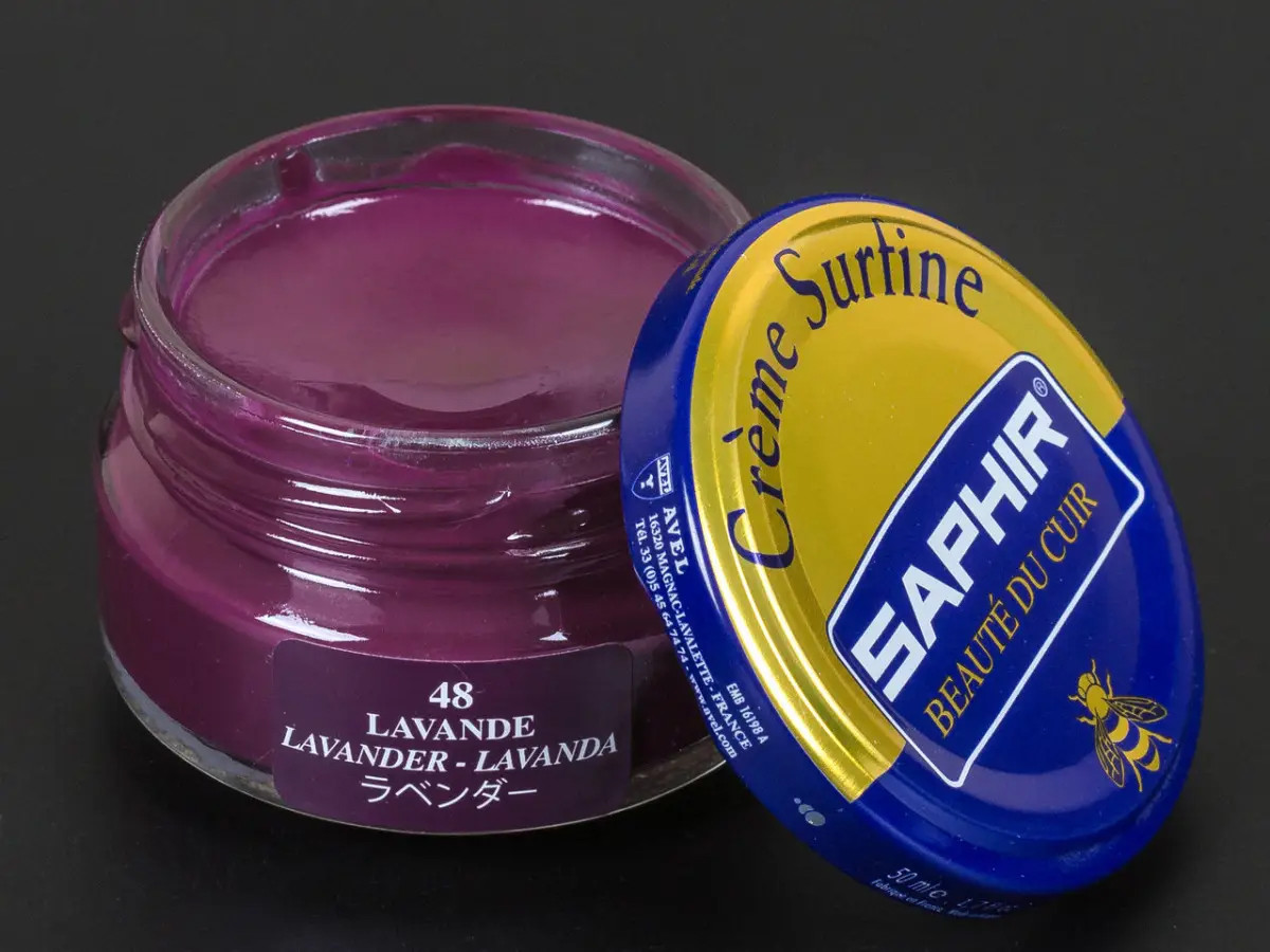 Зволожуючий крем для Взуття Saphir Creme Surfine лаванда, фото 1