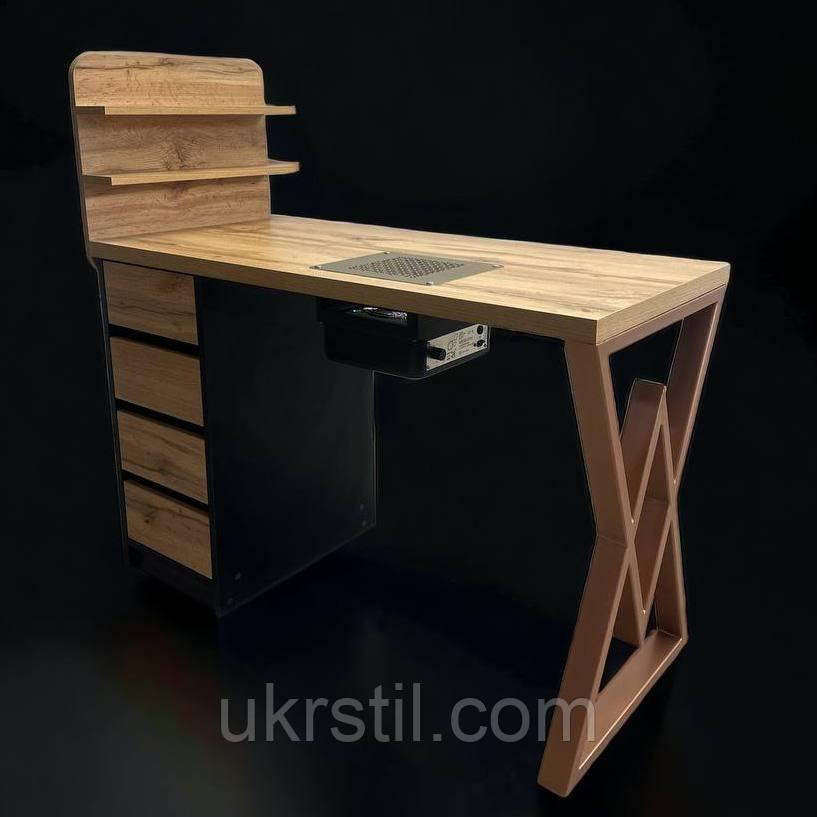 Маникюрный стол Mark SM-100 plus с надстройкой Bronza - фото 2 - id-p2002050157