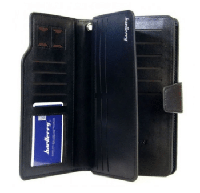 Мужской кошелек клатч портмоне барсетка Baellerry business S1063 Чёрный Люкс
