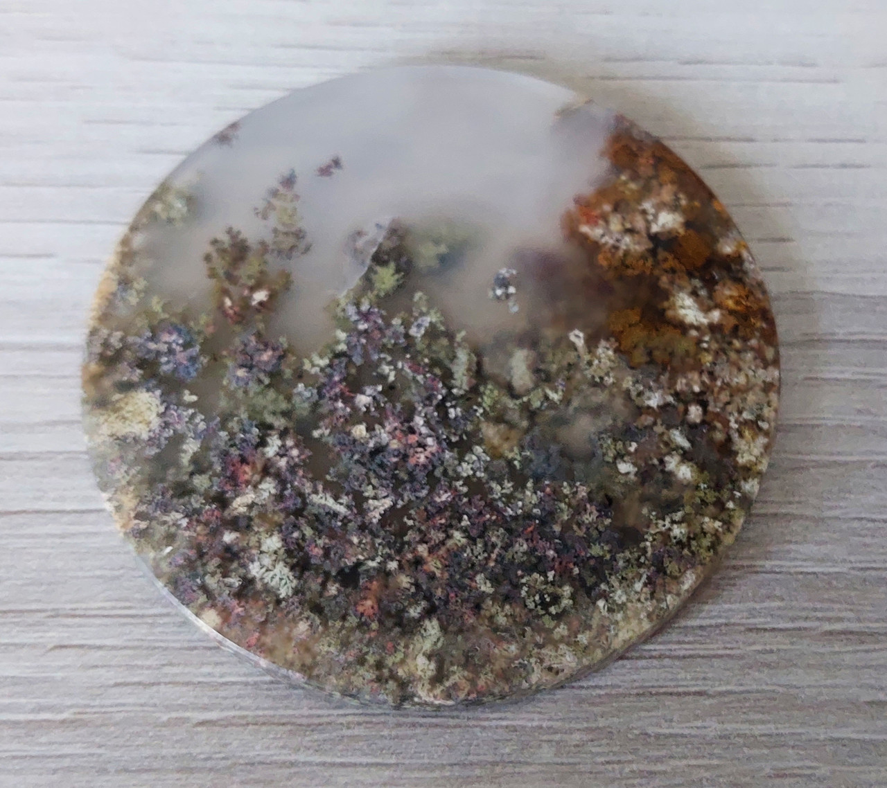 Моховий агат 98.90 Ct 54 х 54 х 4.5 мм, фото 1