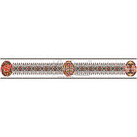 Схема Пасхальная скатерть-дорожка для вышивки бисером и нитками на ткани ТР255аБ9916