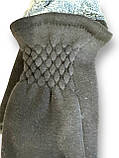 Сенсорни трикотаж із махра жіночі рукавички стильна тільки оптом, фото 2