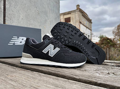 Чоловічі кросівки New Balance 574 U574SBG чорні Оригінал, фото 1