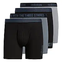 Чоловіча нижня білизна Adidas Core Stretch Cotton Shorts Brief (4 шт.), чорний/сірий онікс р.M
