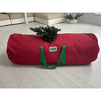 Сумка-чохол для зберігання штучної ялинки заввишки до 2 м червона