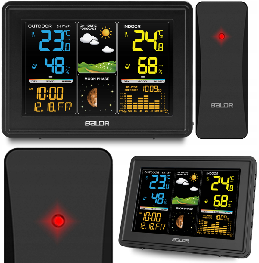 Метеостанція бездротова Baldr BD-907 (Польща), фото 1