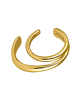 Кафф Andronova Jewelry Maze Gold Уникальный дизайн каффы для хряща Необычный серебряный кафф