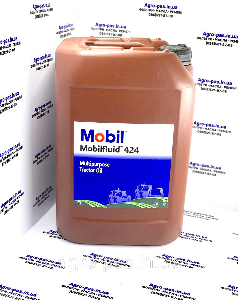 Трансмісійна олива Mobilfluid 424 (UTTO, 10W-30) розлив, фото 1
