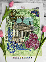 Схема вишивки бісером Львова А3. Габардин