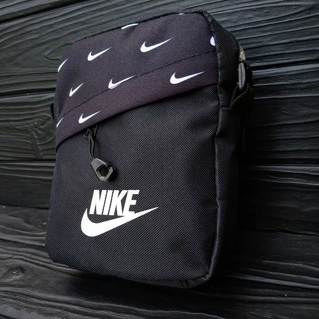 Черная барсетка Nike, Мужская спортивная сумка через плечо найк ...