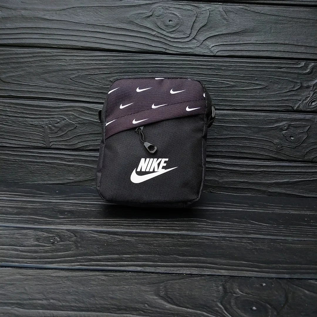 Черная барсетка Nike, Мужская спортивная сумка через плечо найк ...