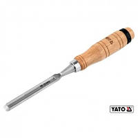 Стамеска полукруглая 10мм YATO деревянная ручка