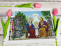 Схема вишивки бісером Святкове сімейство А4. Габардин