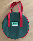 Сумка-чохол для зберігання новорічних прикрас кругла d-40 Зелена HVOYA, фото 3