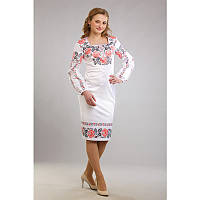 Набор для вышивки нитками Барвиста Вышиванка заготовки женского платья вышиванки Роза ПЛ071пБннннi