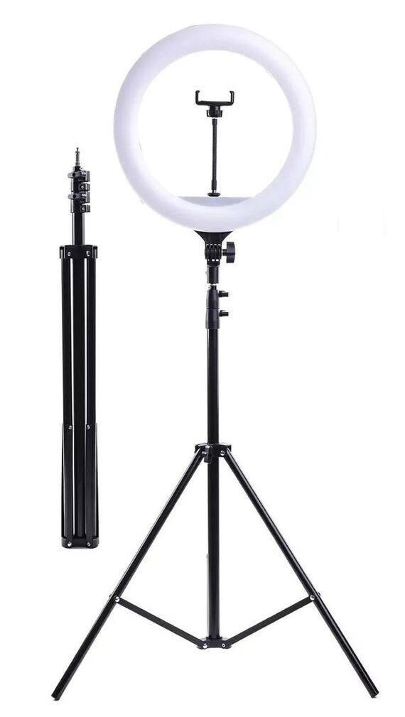 Кільцева LED-лампа Ring Fill Light 36 см. зі штативом 2 м. та тримачем для телефону. Для селфі, блогера, косметолога, візажиста