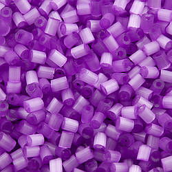 Бісер рубка сатин 2 мм 25 г Ліловий темний