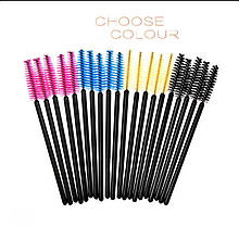 Щіточки для брів і вій, 50 шт