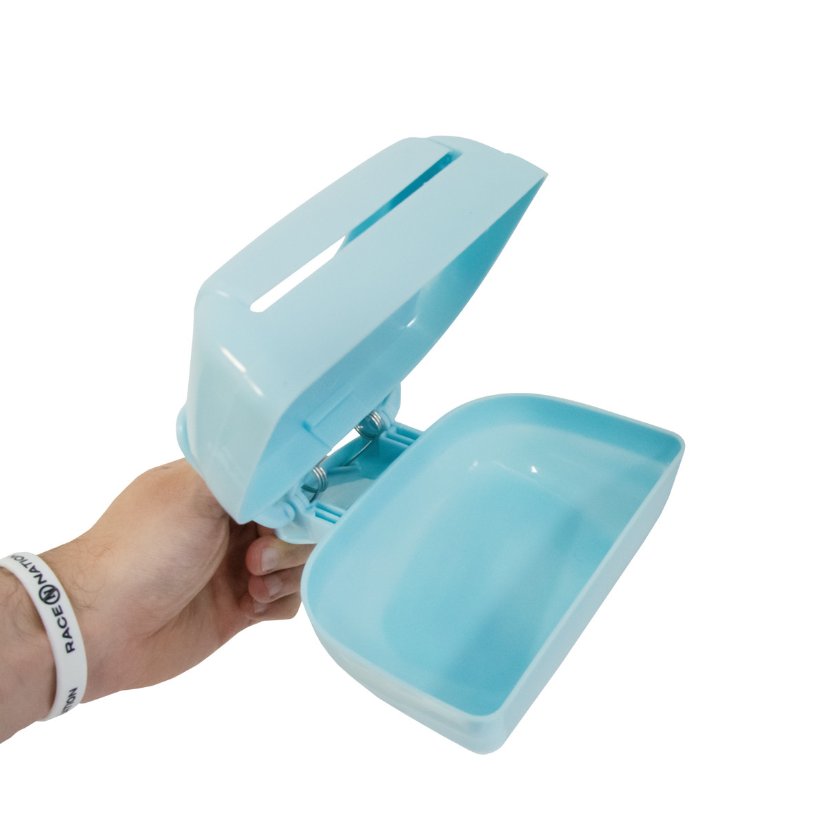 Cовок-ковш для уборки за собакой на улице Plastic Scooper Синий пластиковый совок с отсеком для пакета (TO) - фото 4 - id-p2002167611