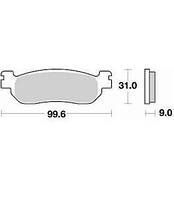 Мото колодки тормозные полусинтетические BRAKING BR 826SM1