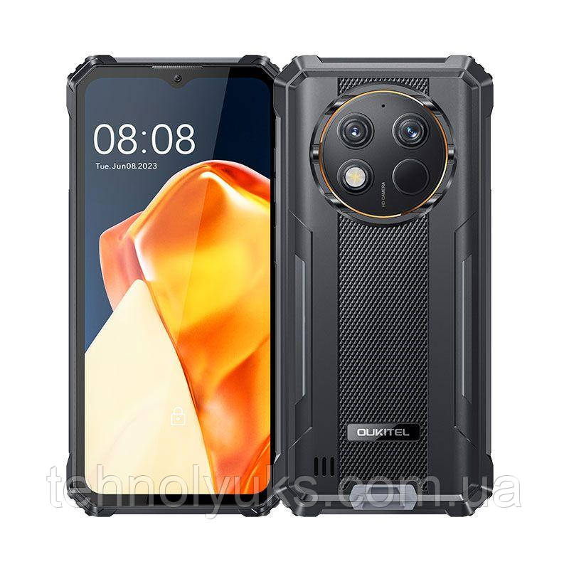 Смартфон Oukitel WP28 8/256GB Black  4G, NFC, 48+2/5Мп, LCD IPS 6.58", IP68 / IP69K, Tiger T606, 10600мА, фото 1